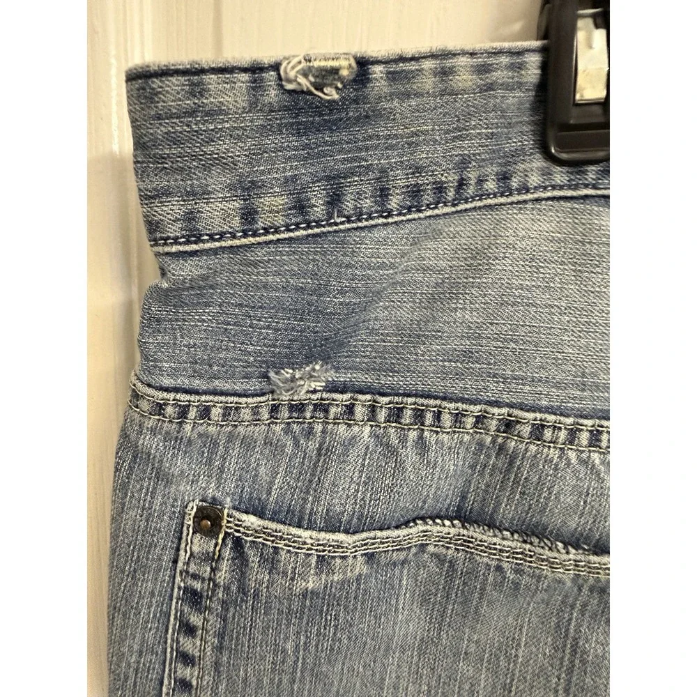 ENYCE Jeans Men's 42x31 Raw Hem Y2K 90's Denim Baggy Wide Leg Skater Grunge